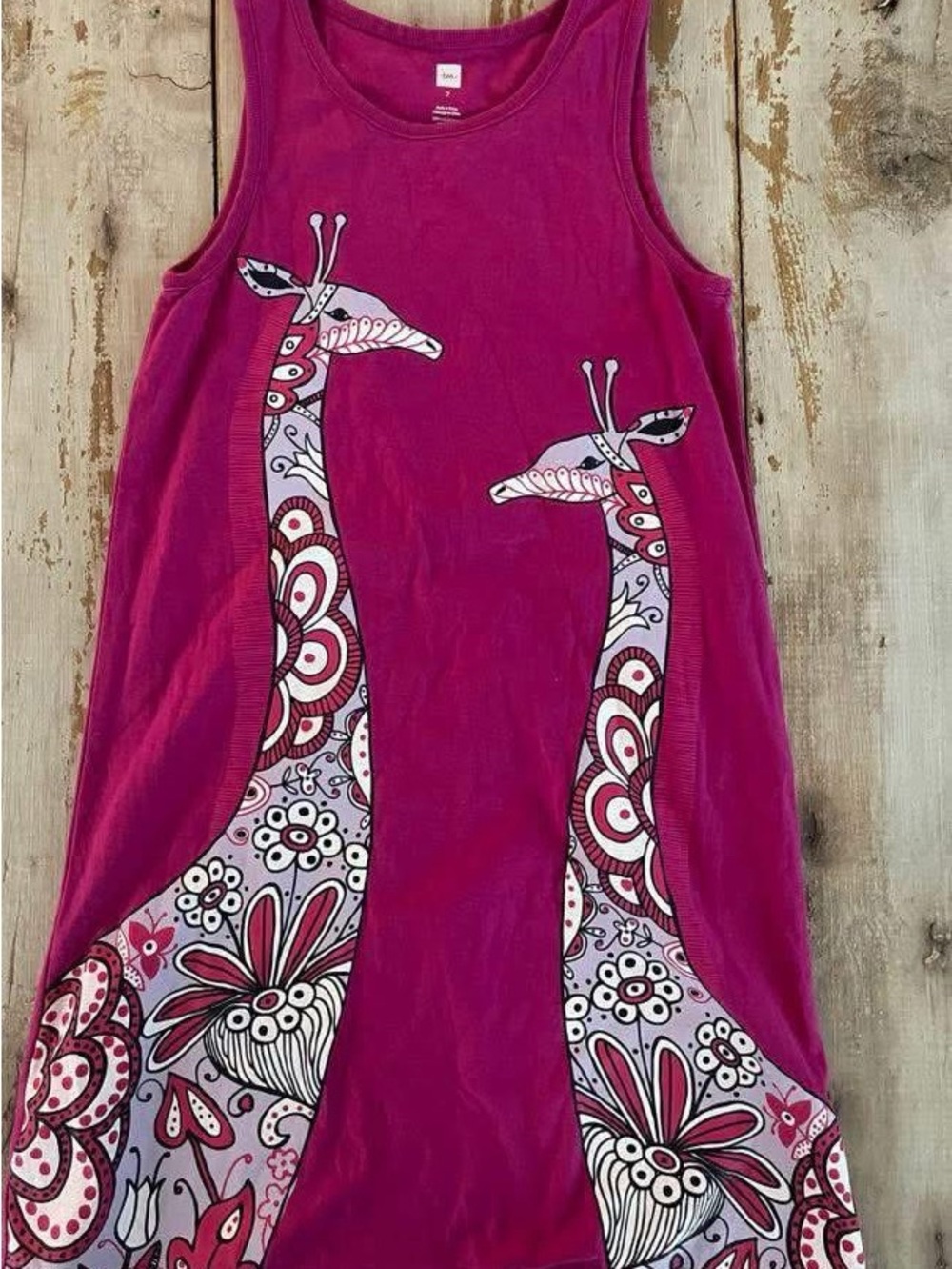Tea Collection giraffe dress - size 7
